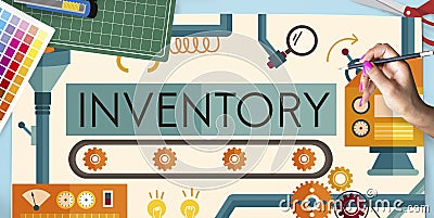 Inventory Stock Manufacturing Assets Goods Concept Stock Photo