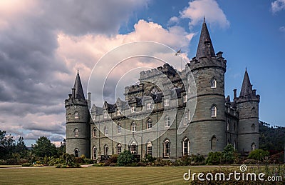 Inveraray Castle near Inveraray in the county of Argyll, in western Scotland Stock Photo