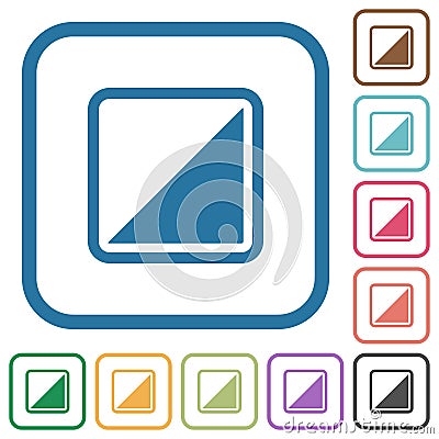 Invert object simple icons Stock Photo