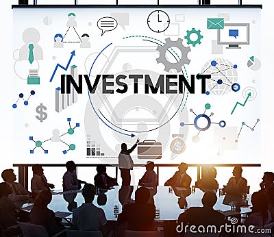 Invest Investment Financial Income Profit Costs Concept Stock Photo