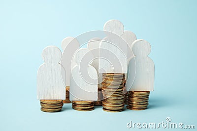 Invest in pension, money payment. Save cash. Growth retirement Stock Photo