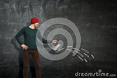 Invest right for better future . Mixed media Stock Photo