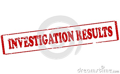 Investigation results Cartoon Illustration