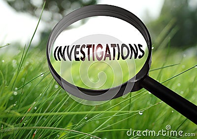 Investigations Stock Photo