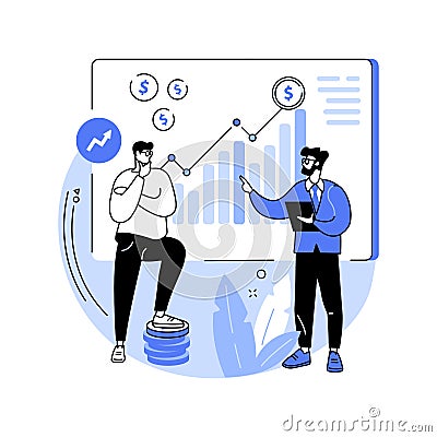 Investing in a hedge fund isolated cartoon vector illustrations. Vector Illustration