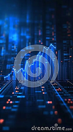 Investment background market chart with success diagram and financial data Stock Photo