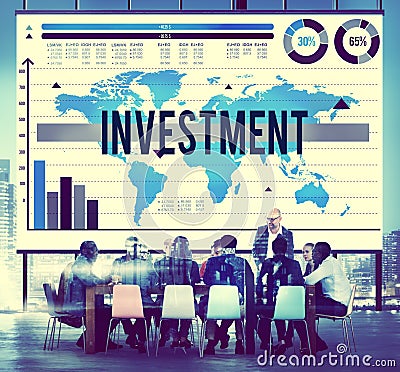 Investment Financial Banking Economy Income Concept Stock Photo