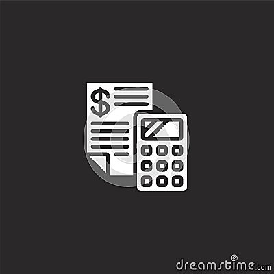 investment icon. Filled investment icon for website design and mobile, app development. investment icon from filled finance Vector Illustration