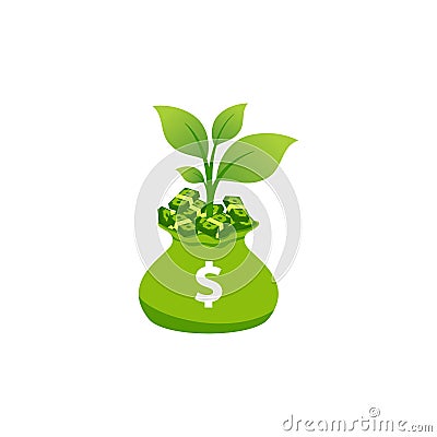 investment money vector icon illustration. stock market vector design ssymbol illustration Vector Illustration