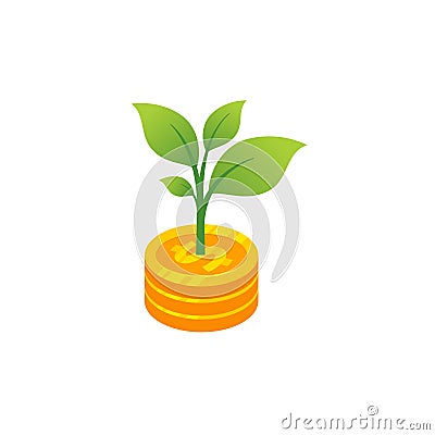 investment money vector icon illustration. stock market vector design ssymbol illustration Vector Illustration