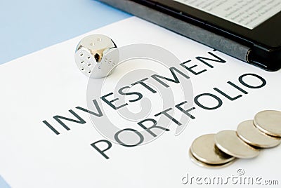 Investment portfolio Stock Photo