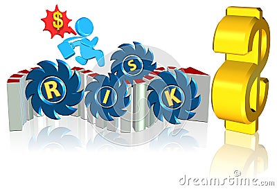 Investment risk Stock Photo