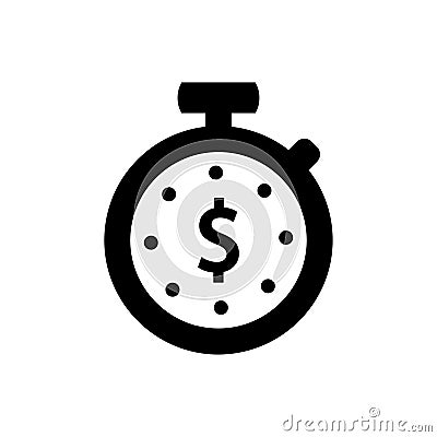 Investment Time Plan Icon Vector Illustration