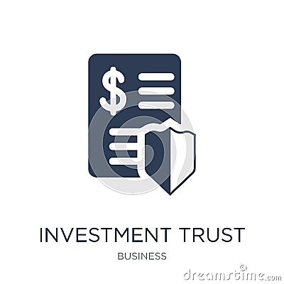 Investment trust icon. Trendy flat vector Investment trust icon Vector Illustration