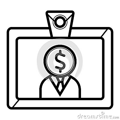 Investor vector icon Vector Illustration