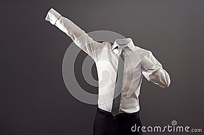 Invisible man in formal wear Stock Photo