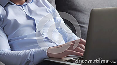 Invisible men working on pc Stock Photo