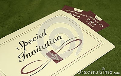 Invitation Stock Photo