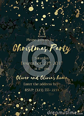 Invitation christmas party-02 Vector Illustration