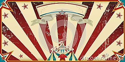 Invitation dirty circus Vector Illustration