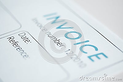 Invoice Stock Photo