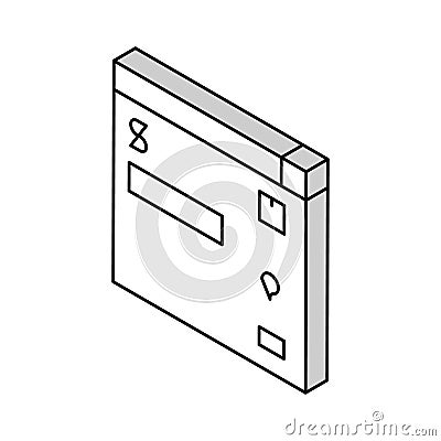 invoice approvals and disputes isometric icon vector illustration Vector Illustration