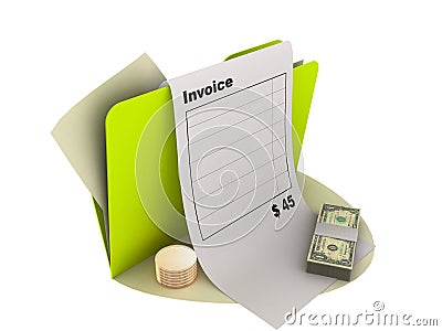 Invoice icon Stock Photo