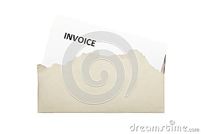 Invoice letter Stock Photo