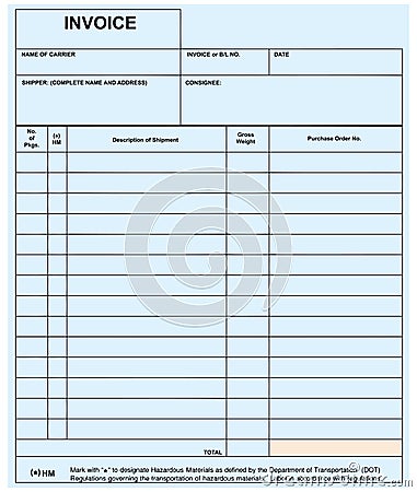 Invoice Vector Illustration