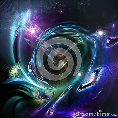 Involute fractal Stock Photo