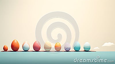 Involution and Evolution in Easter, Copy Space Stock Photo