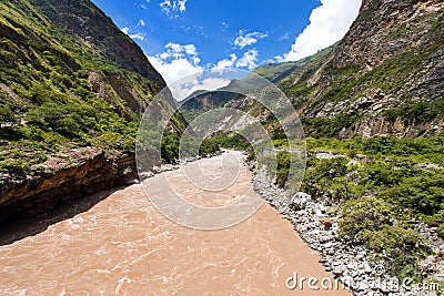 Io Apurimac, Apurimac is upper part of Amazon river Stock Photo