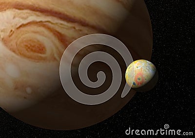 Io moon jupiter Stock Photo