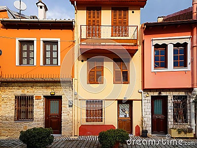 Ioannina city pedestrian road called Stock Photo