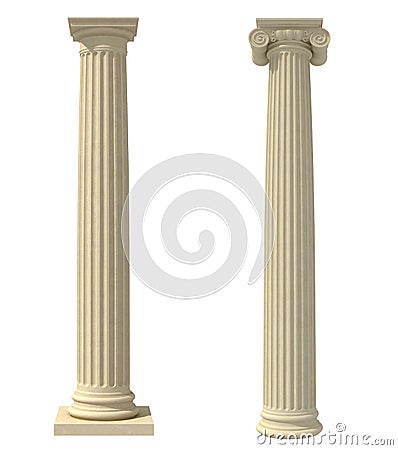 Ionic column Stock Photo