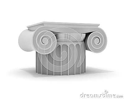 Ionic column Stock Photo