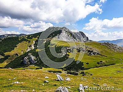 Iorgovanu Stone Peak, Romania Stock Photo