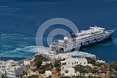 Ferry boat just arrived Editorial Stock Photo