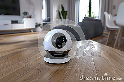 IoT enhances real-time monitoring of on-location filming, controlling camera operations and fortifying perimeter security with vig Cartoon Illustration