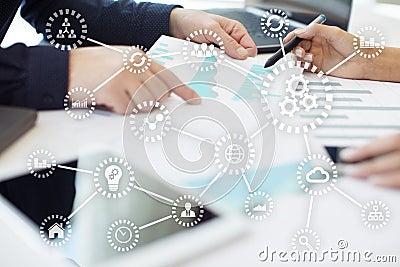 IOT. Internet of things. Automation and modern technology concept Stock Photo