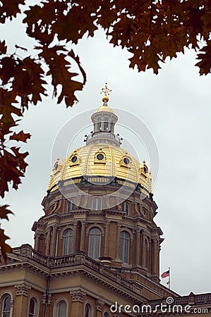 Iowa Capitol Stock Photo