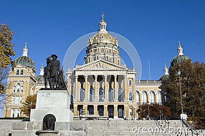 Iowa State Capitol Building Stock Photo