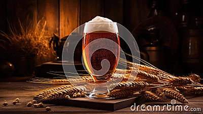 ipa professional brewery beer Cartoon Illustration