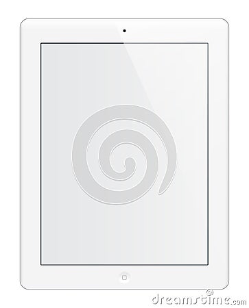 IPad HD white Editorial Stock Photo