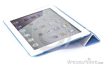 Ipad with SmartCover Editorial Stock Photo