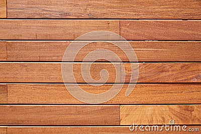 Ipe teak wood decking fence pattern Stock Photo