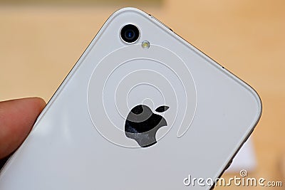 Iphone 4 White Editorial Stock Photo