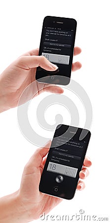 IPhone 4s With Siri Editorial Stock Photo