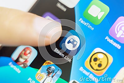 Iphone Apps. Editorial Stock Photo