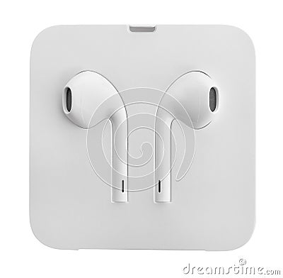 Iphone earphones Editorial Stock Photo